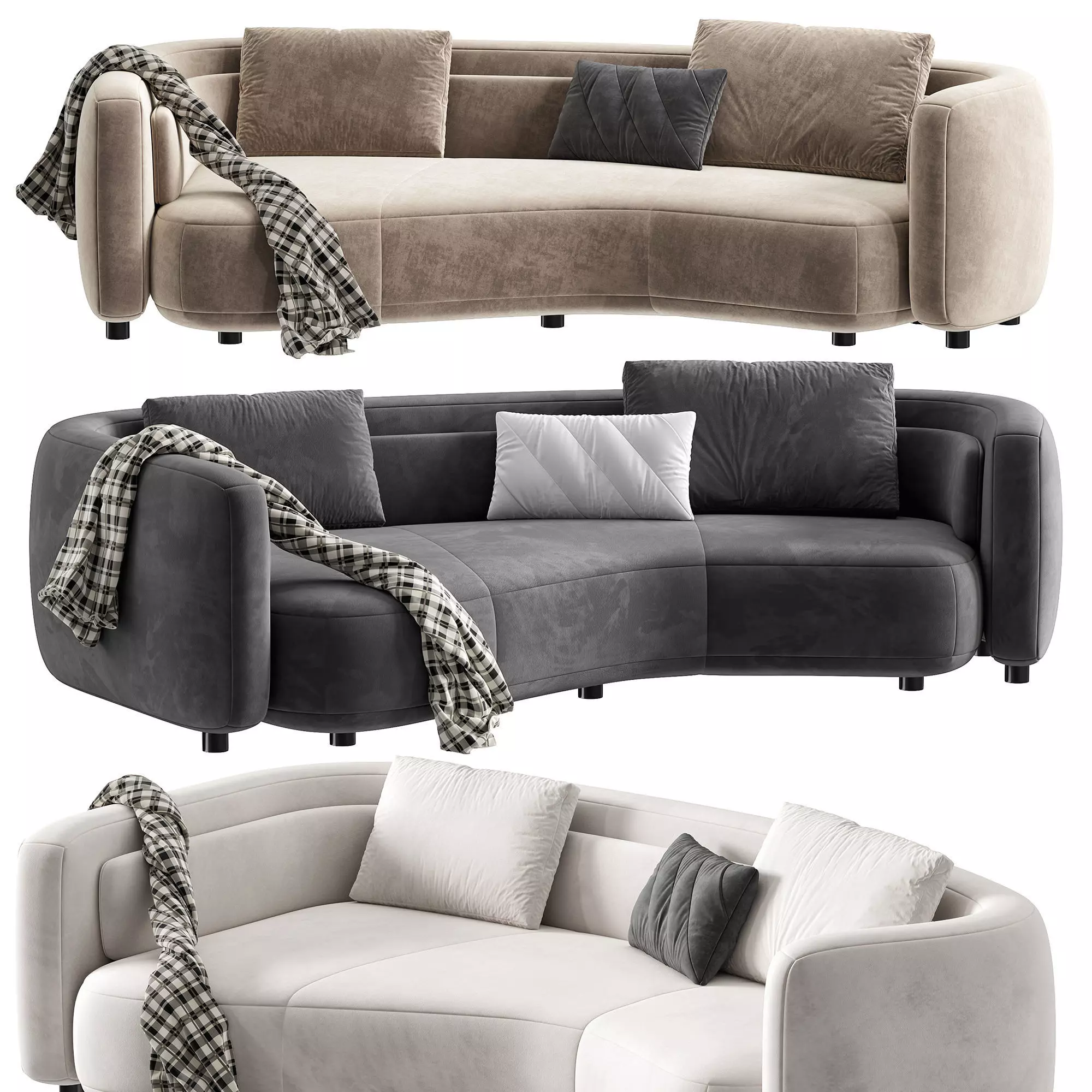 Bezier Sofa 04 by Minotti 3D model_4