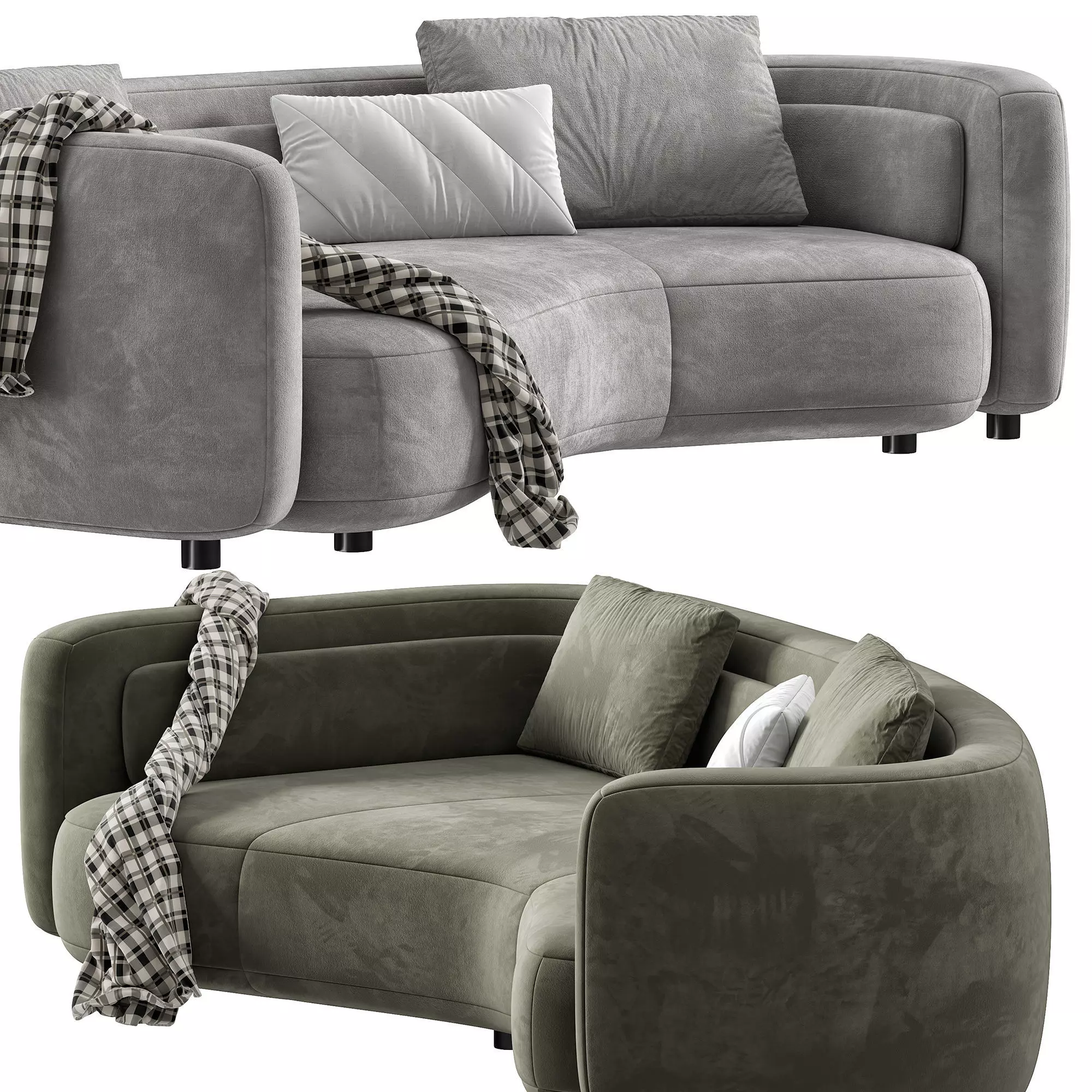 Bezier Sofa 04 by Minotti 3D model_2