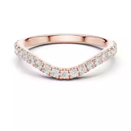 Round Diamond Curve Matching Wedding Band 3DM STL Video