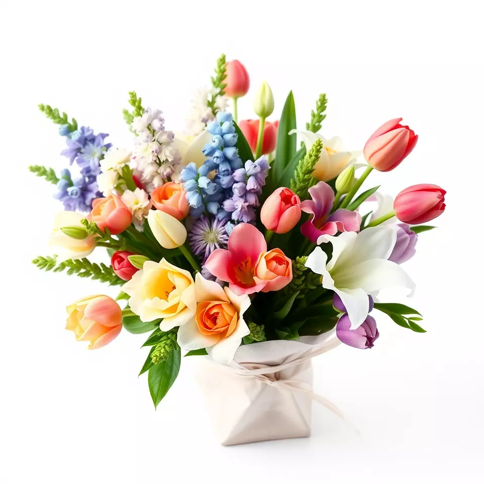Vibrant Floral Bouquet model pack Low-poly 3D model_3