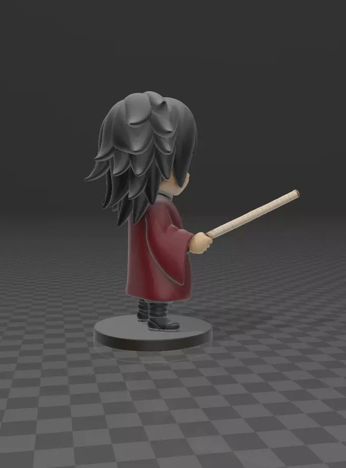 Giyuu Tomioka demon slayer 3D print model_3
