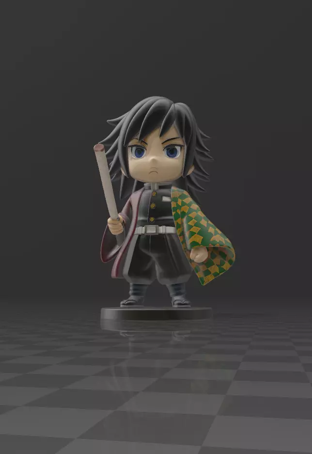 Giyuu Tomioka demon slayer 3D print model_5