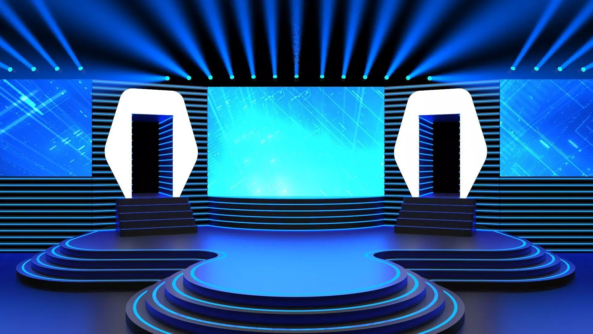 Virtual stage 3D model_4