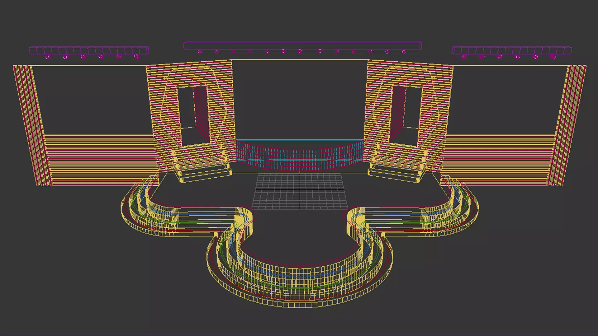 Virtual stage 3D model_5