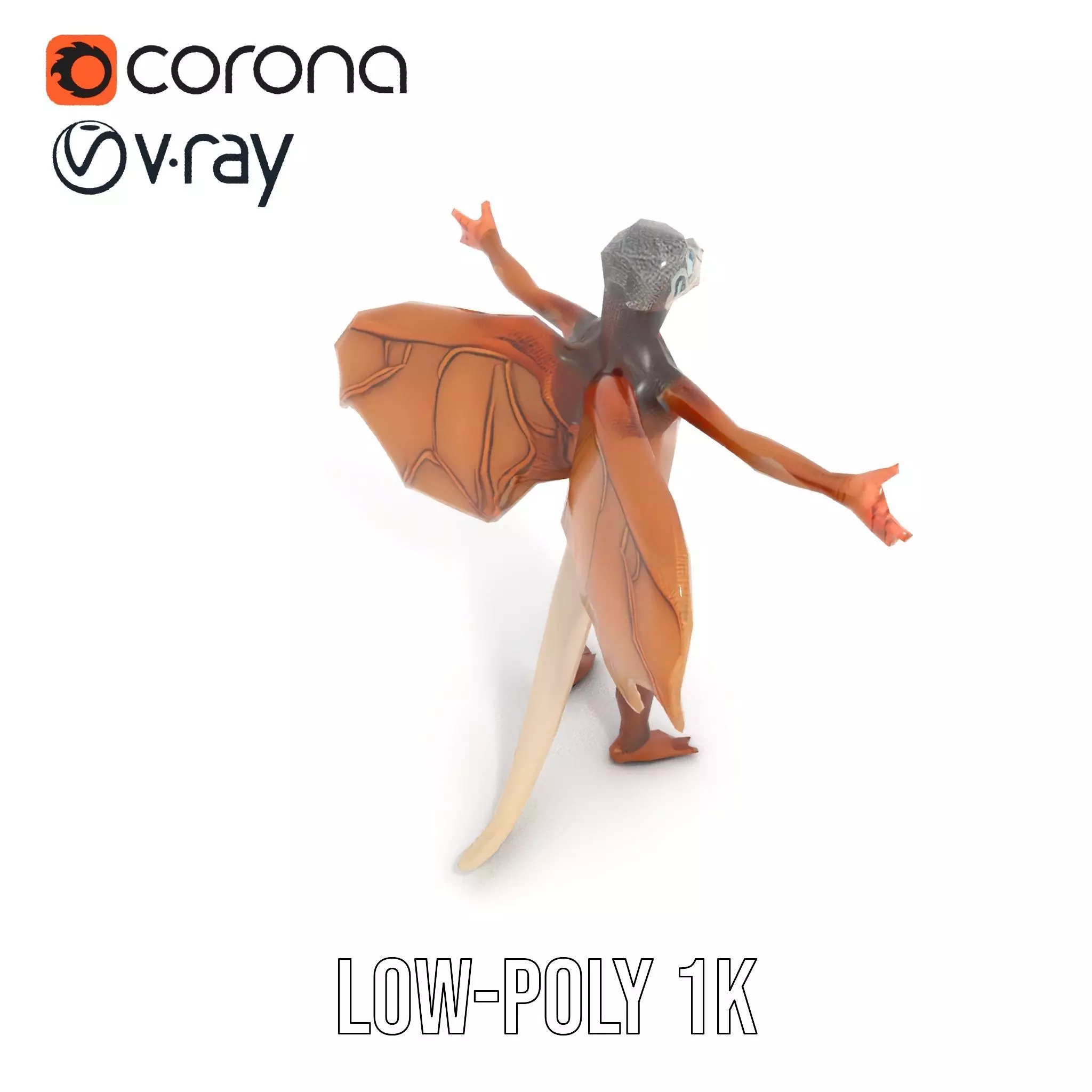 Fantasy Dragon Creature model pack Low-poly 3D model_14