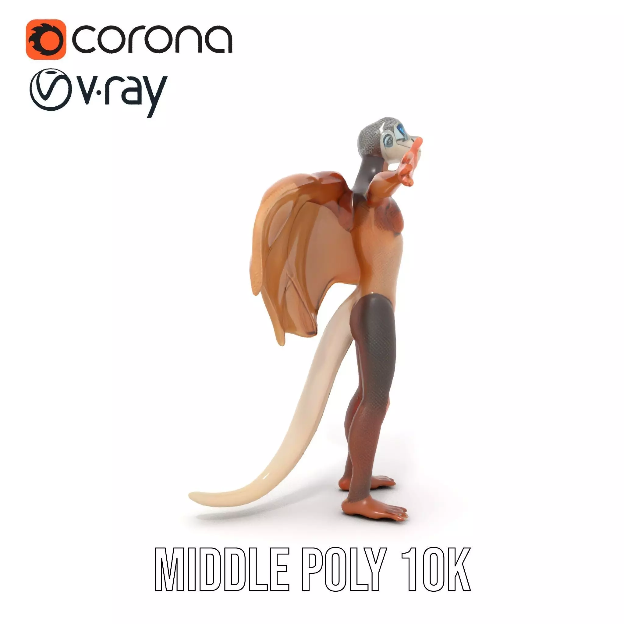 Fantasy Dragon Creature model pack Low-poly 3D model_22