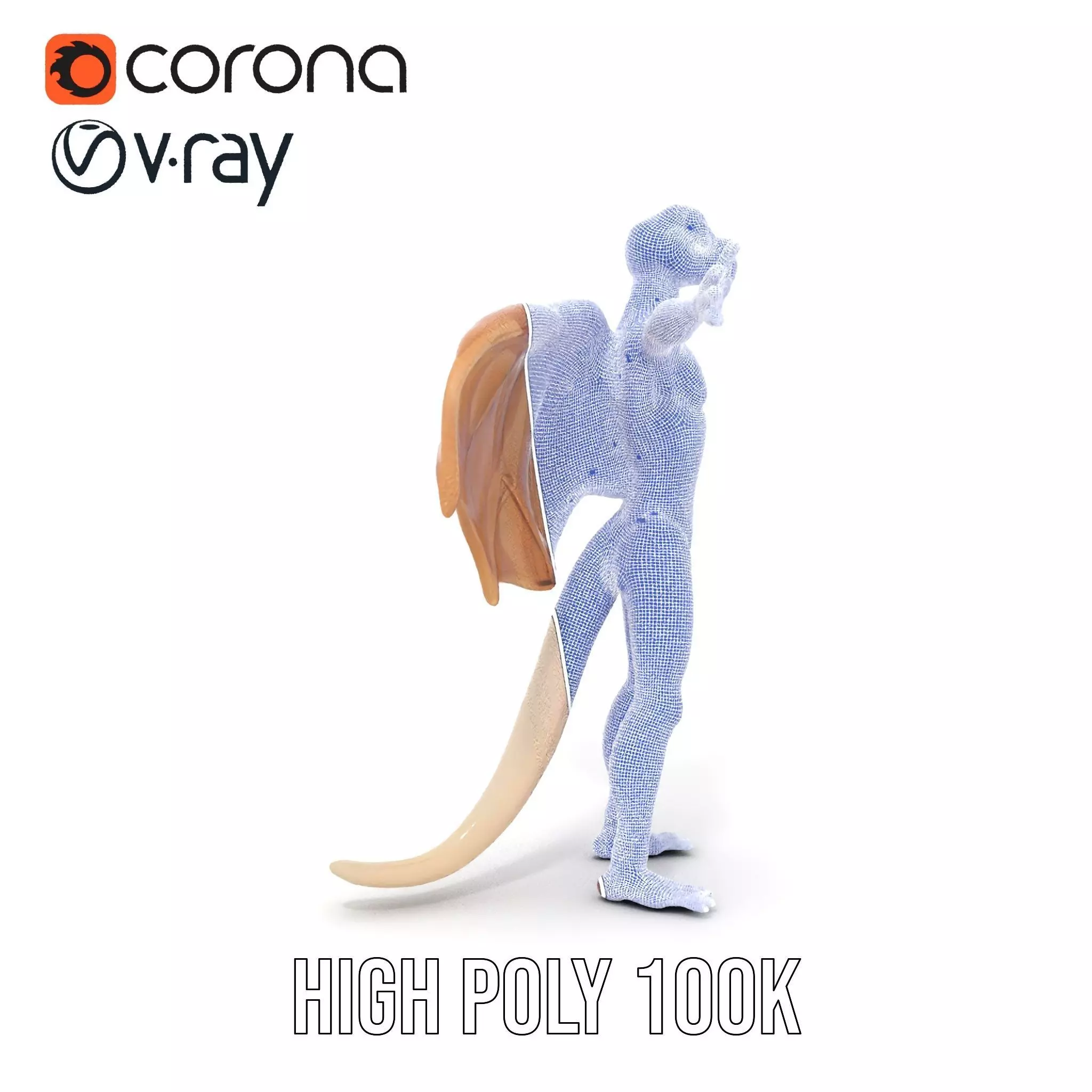 Fantasy Dragon Creature model pack Low-poly 3D model_34