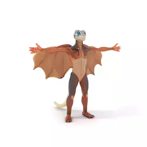 Fantasy Dragon Creature model pack Low-poly 3D model