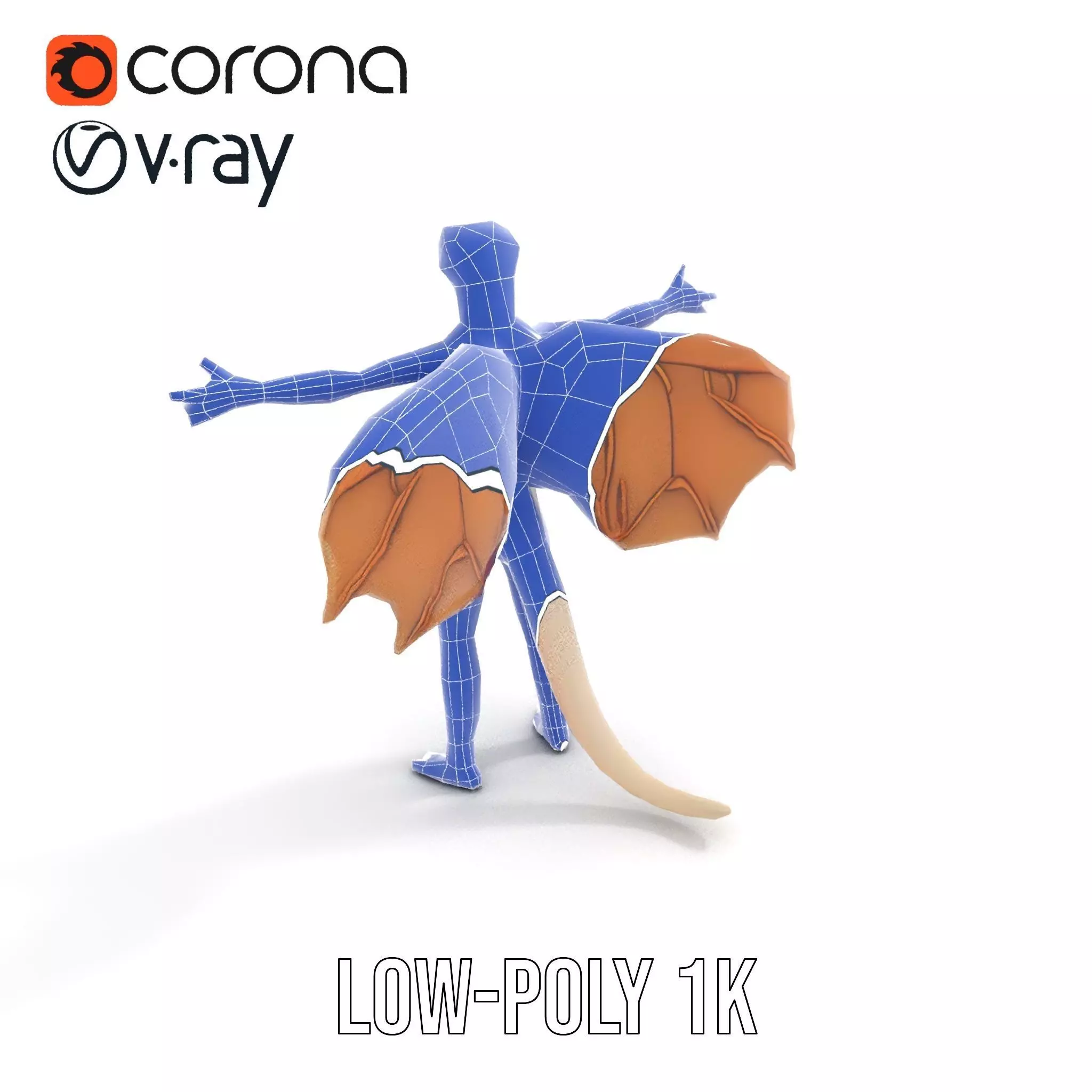 Fantasy Dragon Creature model pack Low-poly 3D model_32