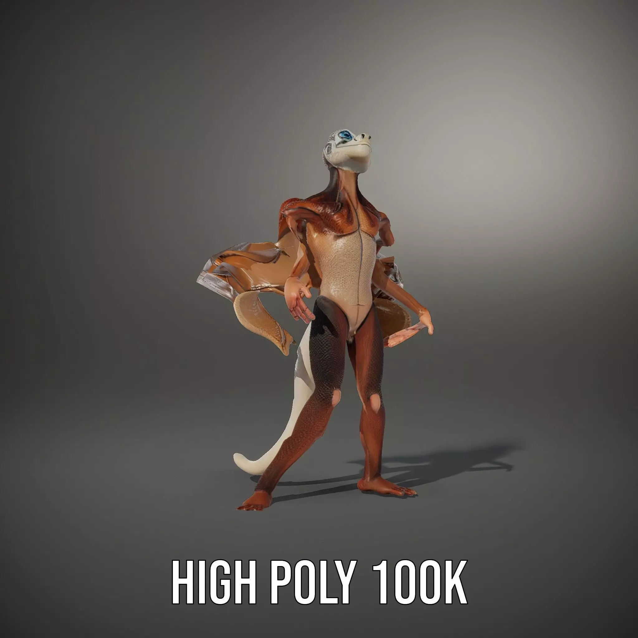 Fantasy Dragon Creature model pack Low-poly 3D model_15