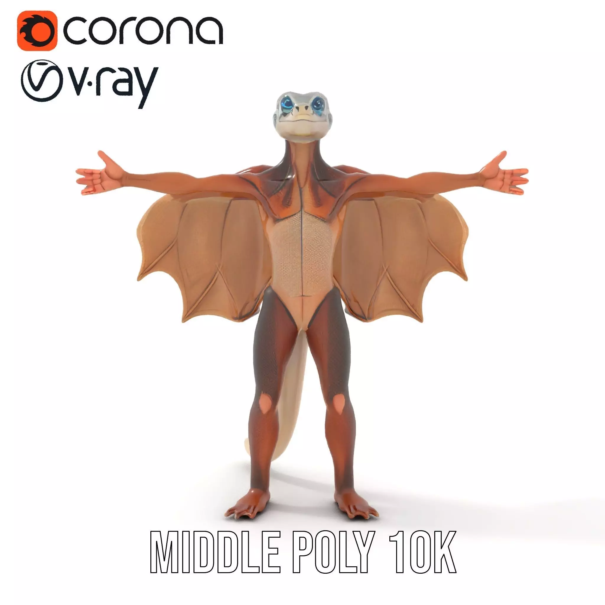 Fantasy Dragon Creature model pack Low-poly 3D model_10
