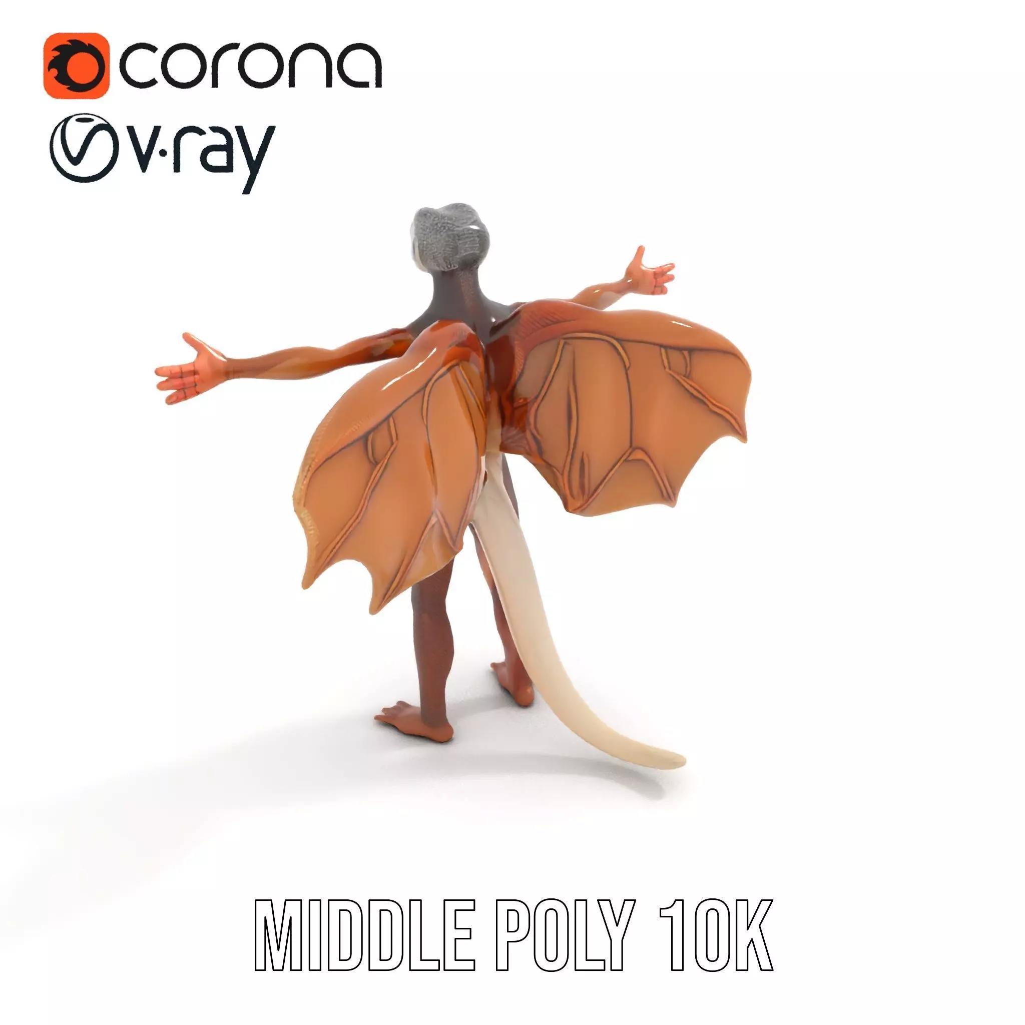 Fantasy Dragon Creature model pack Low-poly 3D model_16
