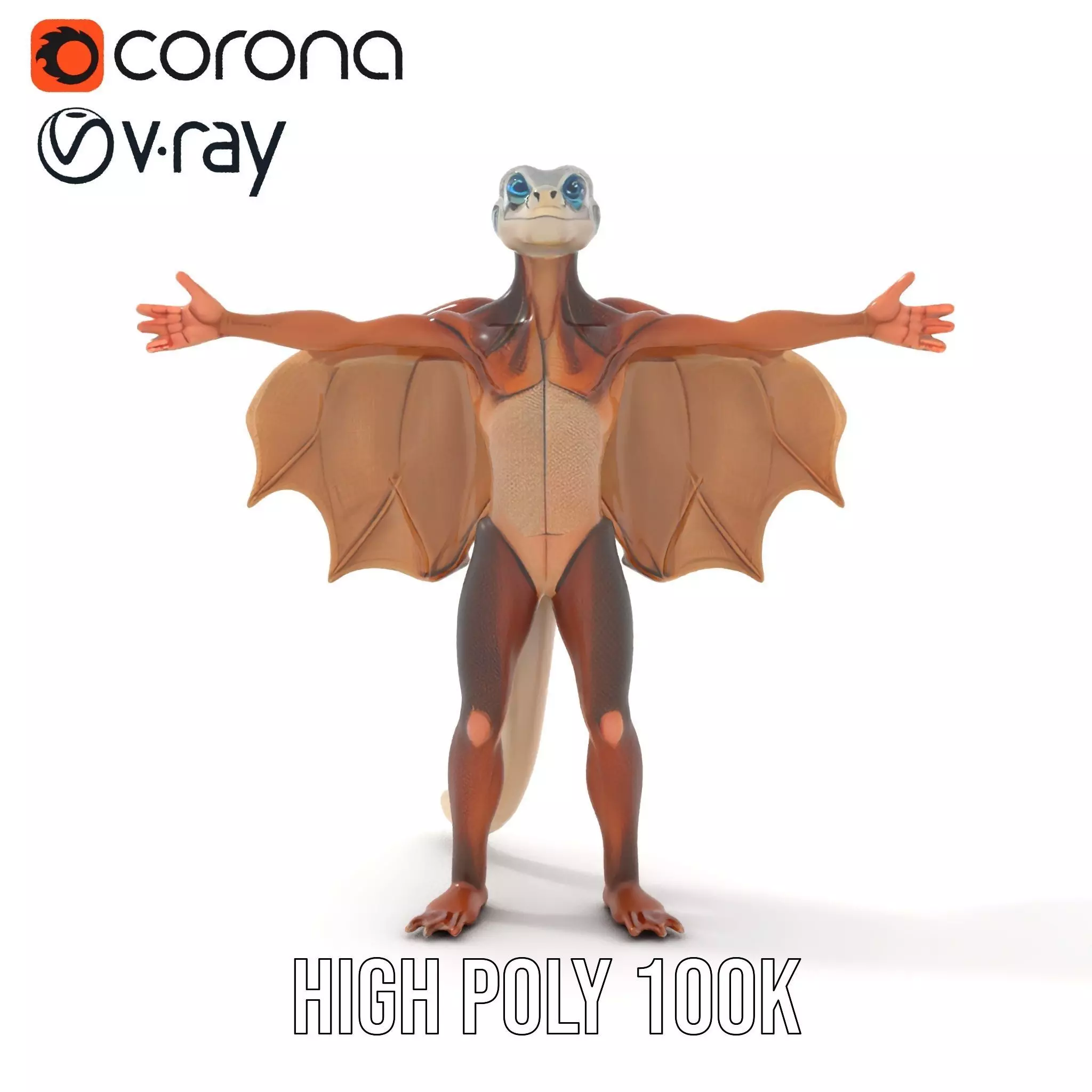 Fantasy Dragon Creature model pack Low-poly 3D model_18