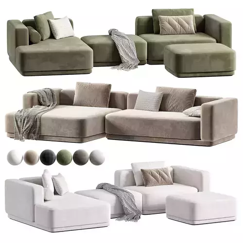 Modular corner sofa Hesser by SKdesign