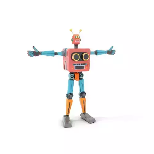 Retro Toy Robot model pack