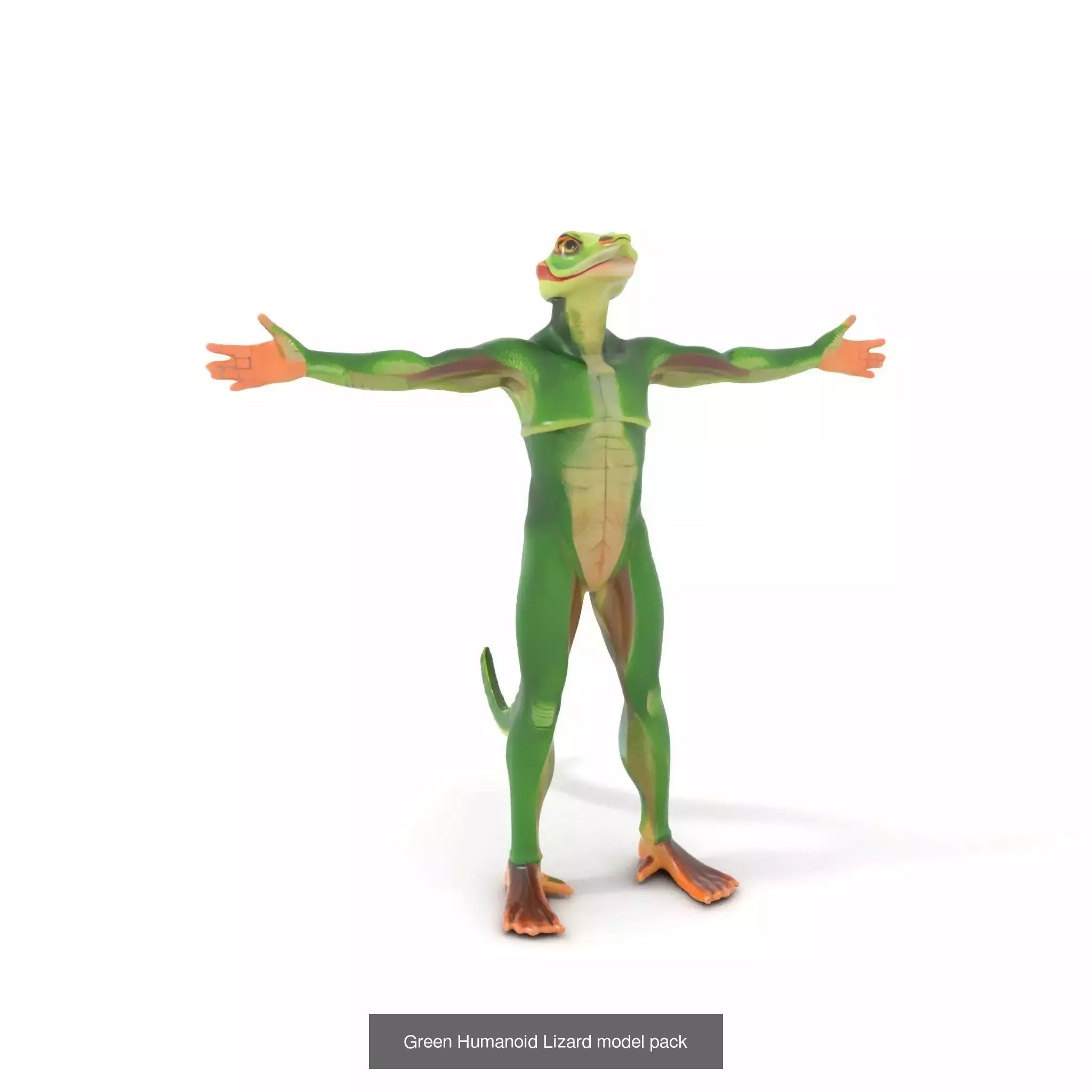 Reptilian Alien Portrait Pack 3D Model Collection_42