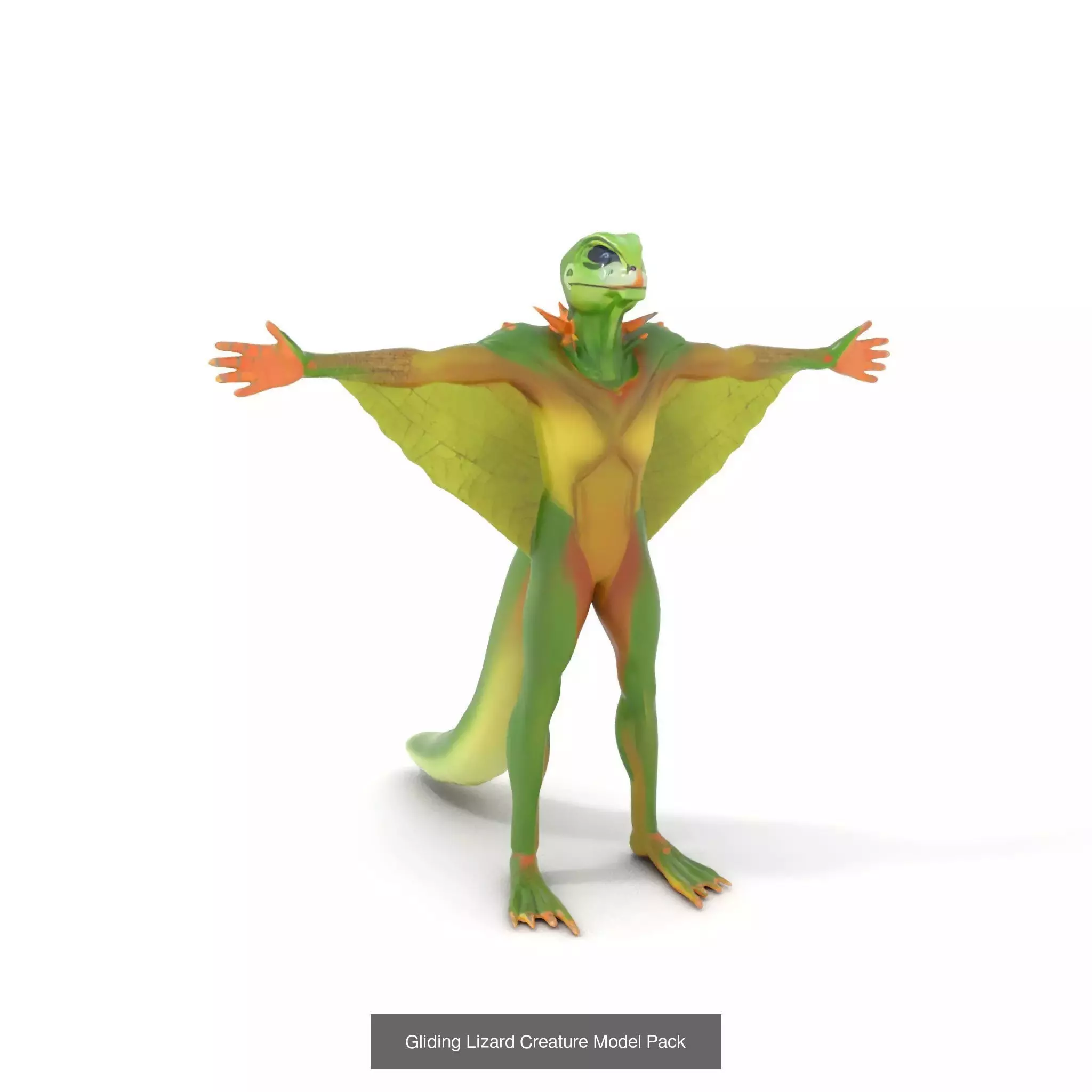 Reptilian Alien Portrait Pack 3D Model Collection_36