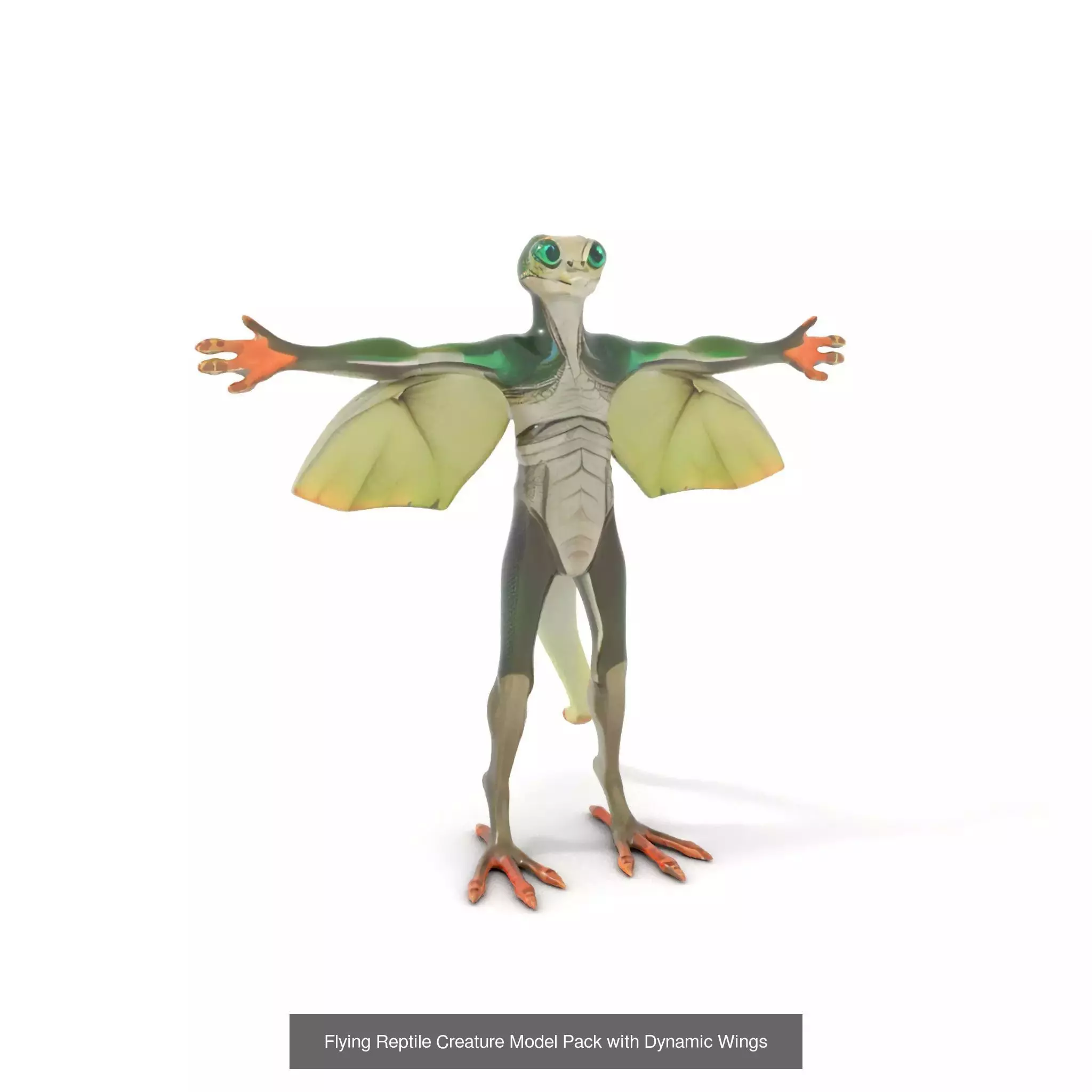 Reptilian Alien Portrait Pack 3D Model Collection_38