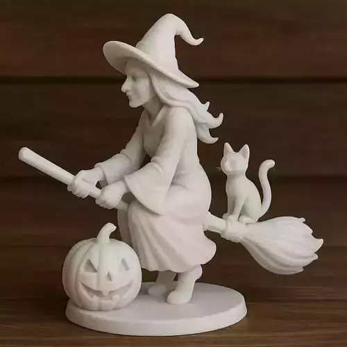 Haunted Pumpkin Witch