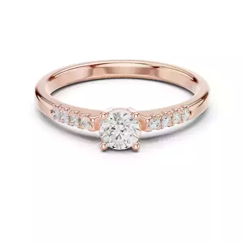 Round Cut Diamond Engagement Wedding Ring 3DM STL Video