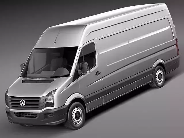 Volkswagen Crafter Van Long 2011 3D model