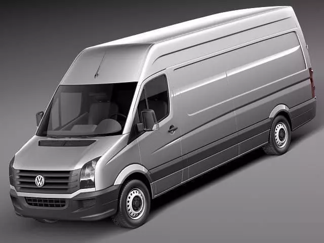Volkswagen Crafter Van Long 2011 3D model