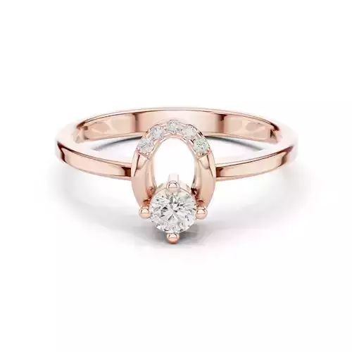 Round Cut Diamond Oval Shape Hollow Wedding Ring 3DM STL Video