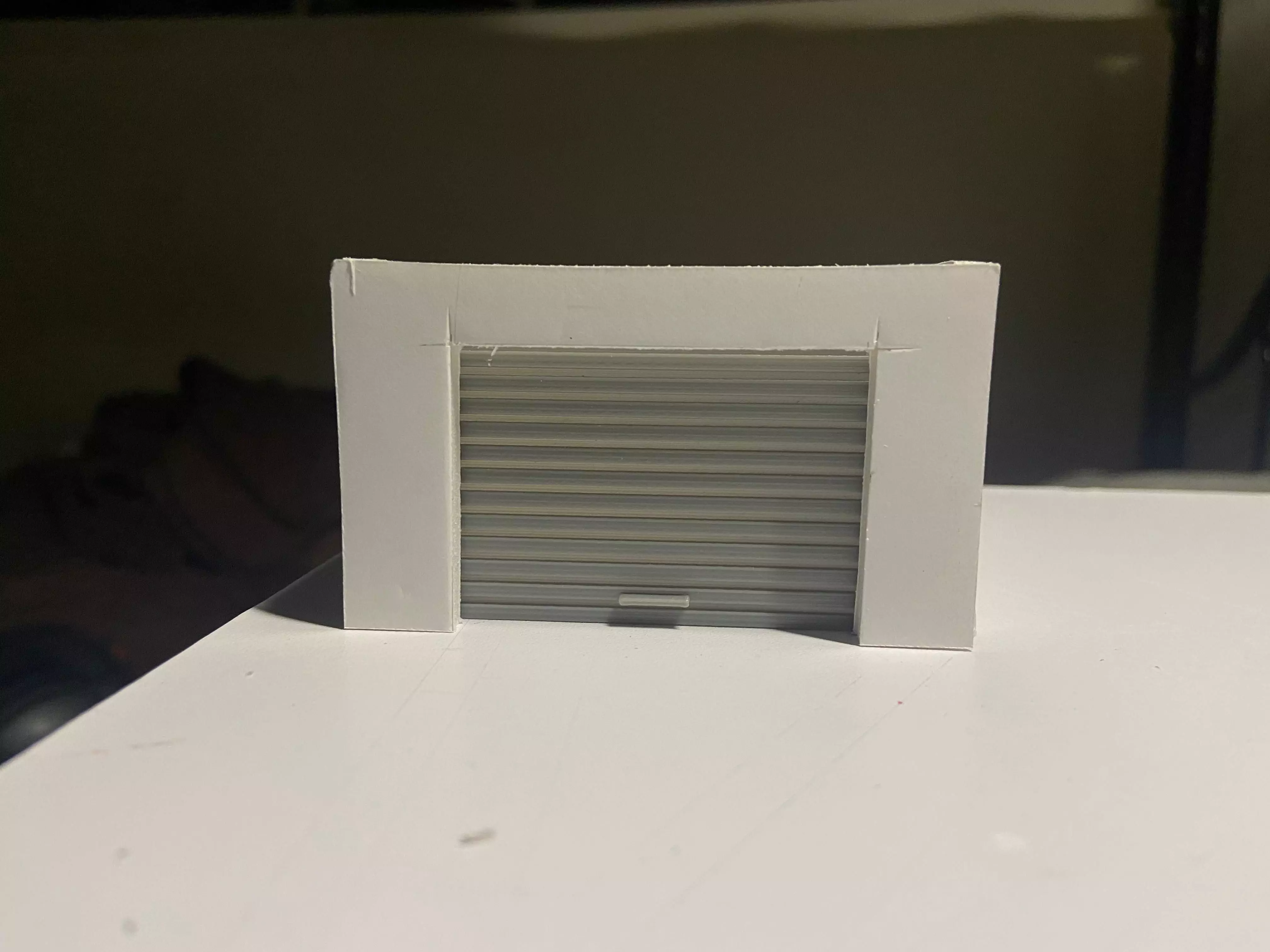 Garage door 1 64 for hot wheels and more 3D print model_0