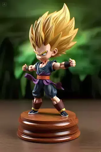 Super Saiyan Kid Goku Figurine CNC RESIN 