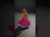 Princess Doll Pink Dress model pack Low-poly 3D model_2