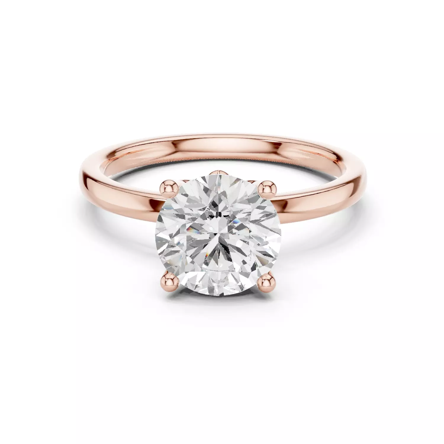 2CT Round Diamond Flower Hidden Halo Wedding Ring 3DM STL Video 3D print model