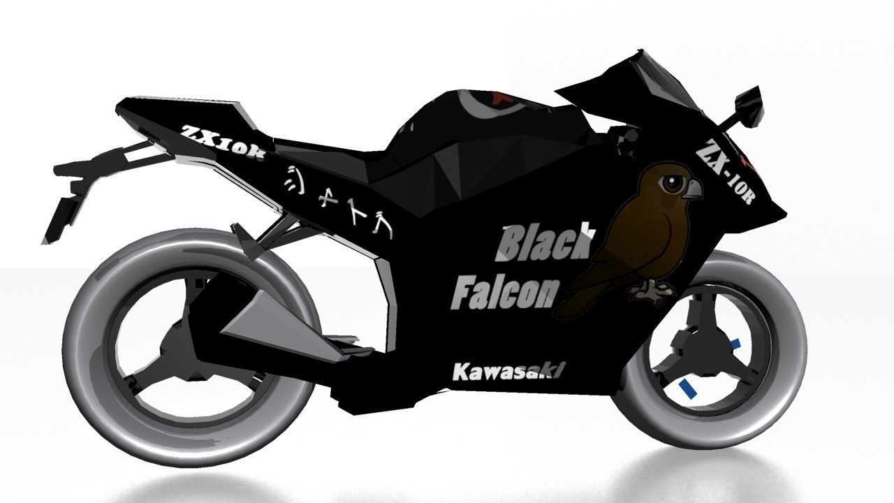 Kawasaki Ninja Zx-10r 3D model_16