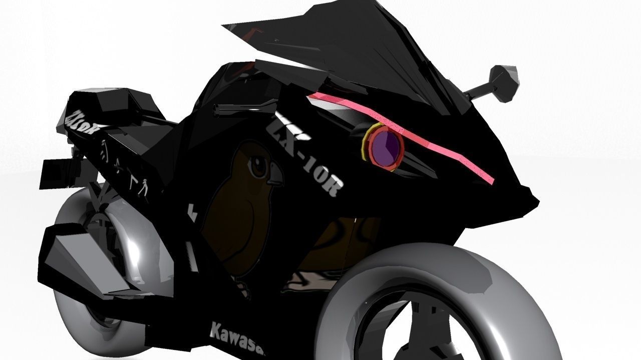 Kawasaki Ninja Zx-10r 3D model_4