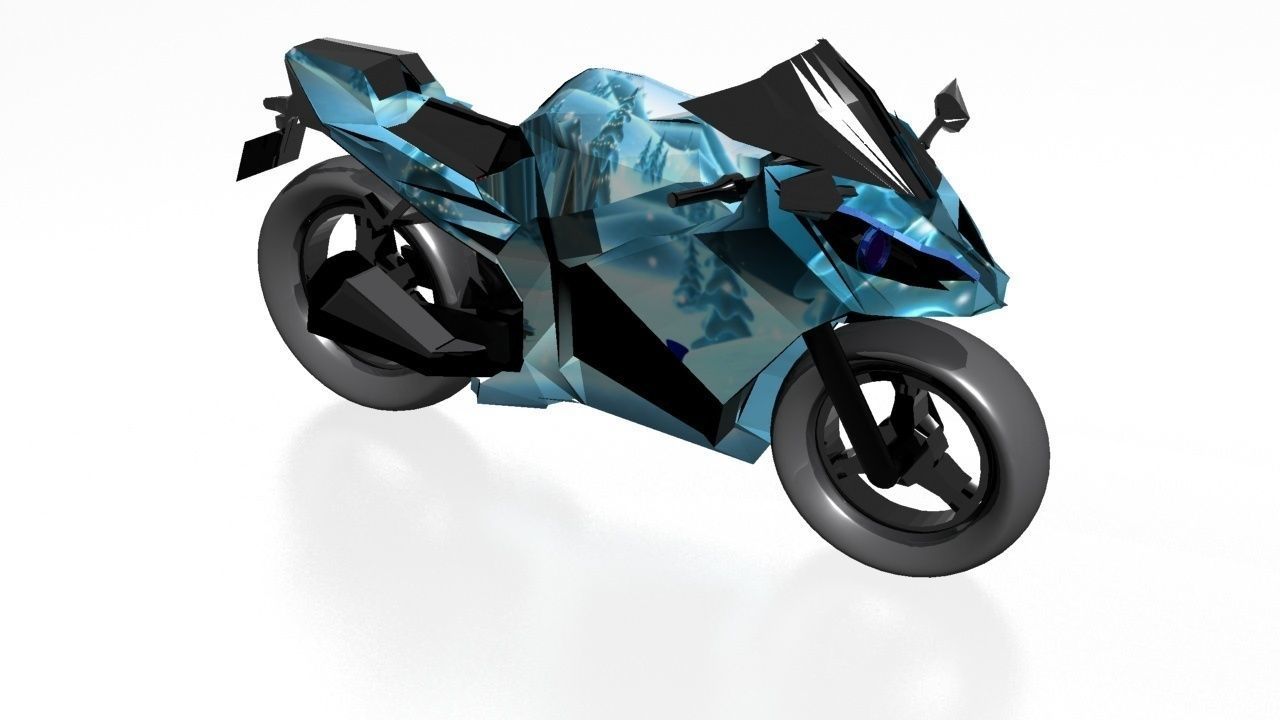 Kawasaki Ninja Zx-10r 3D model_12