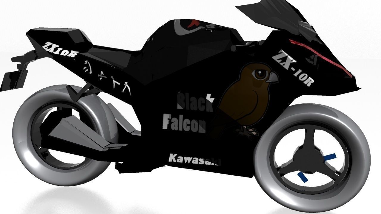 Kawasaki Ninja Zx-10r 3D model_18
