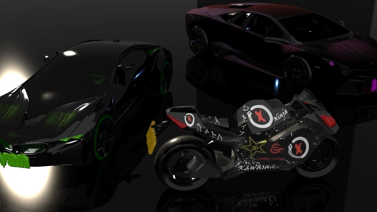 Kawasaki Ninja Zx-10r 3D model_8