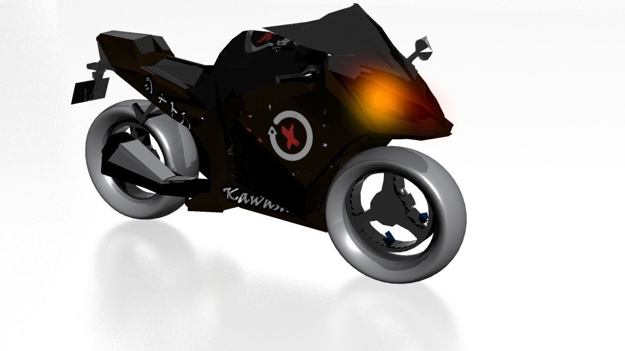 Kawasaki Ninja Zx-10r 3D model_9