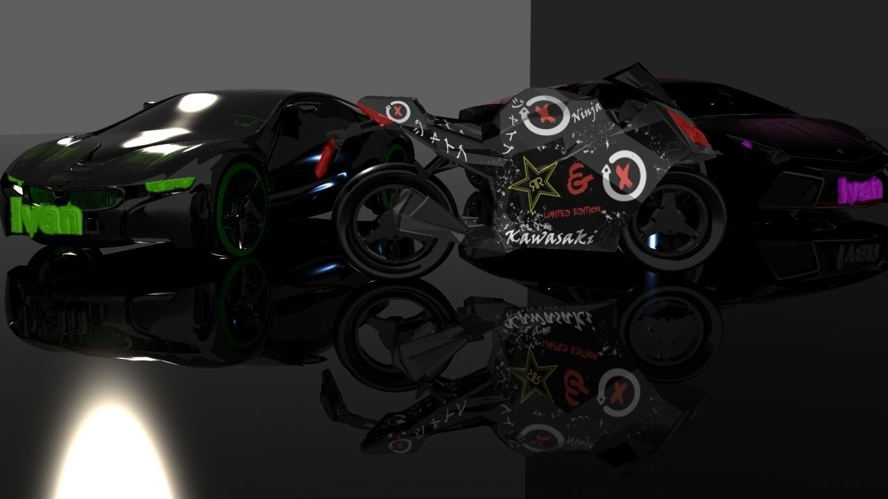 Kawasaki Ninja Zx-10r 3D model_7