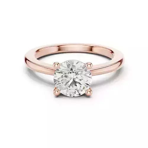 Solitaire Round Diamond Engagement Wedding Ring 3DM STL Video