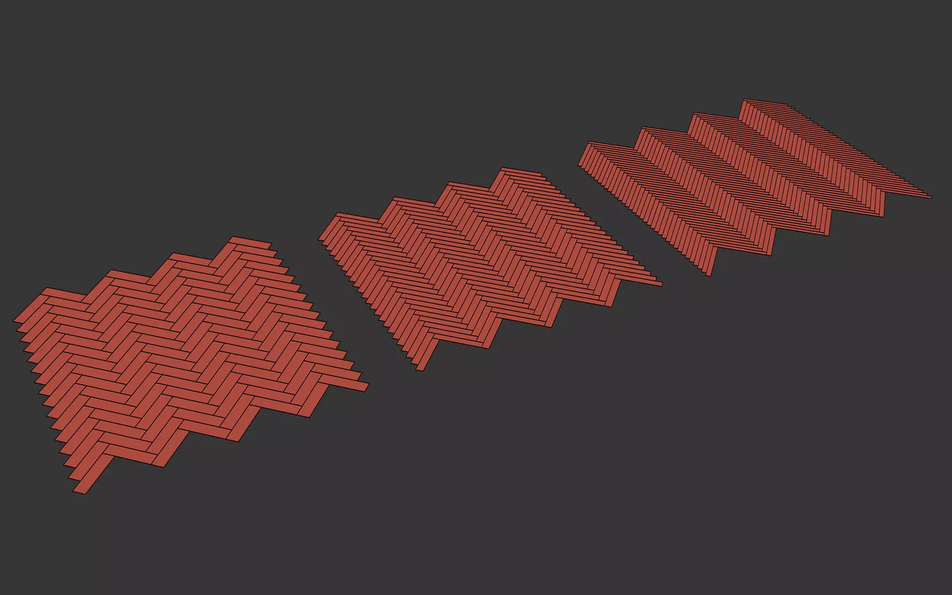 Parquet - Laminate - Wooden floor 2 in 1 Low-poly 3D model_14