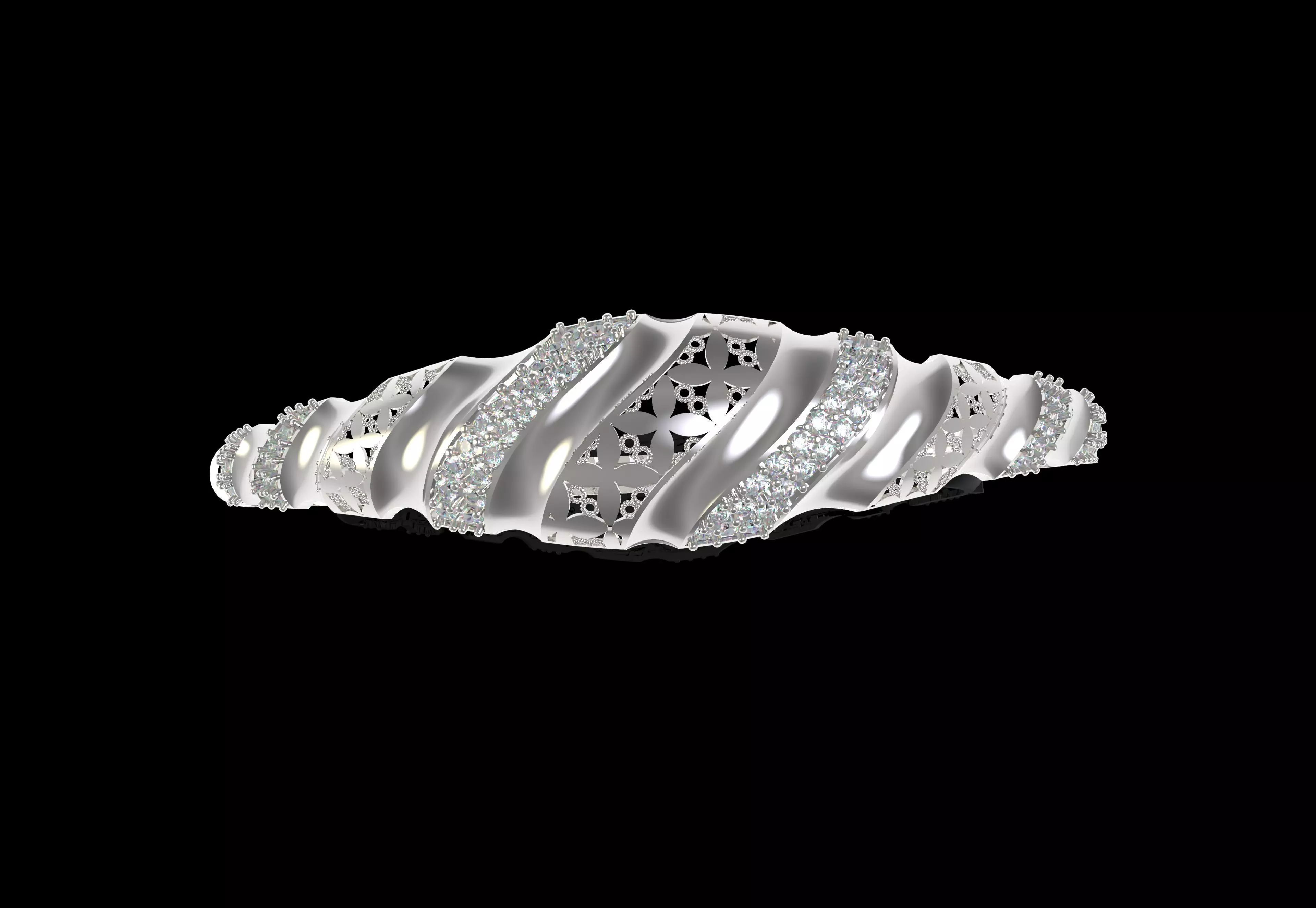 Art Deco Bracelet 45 3D print model_11