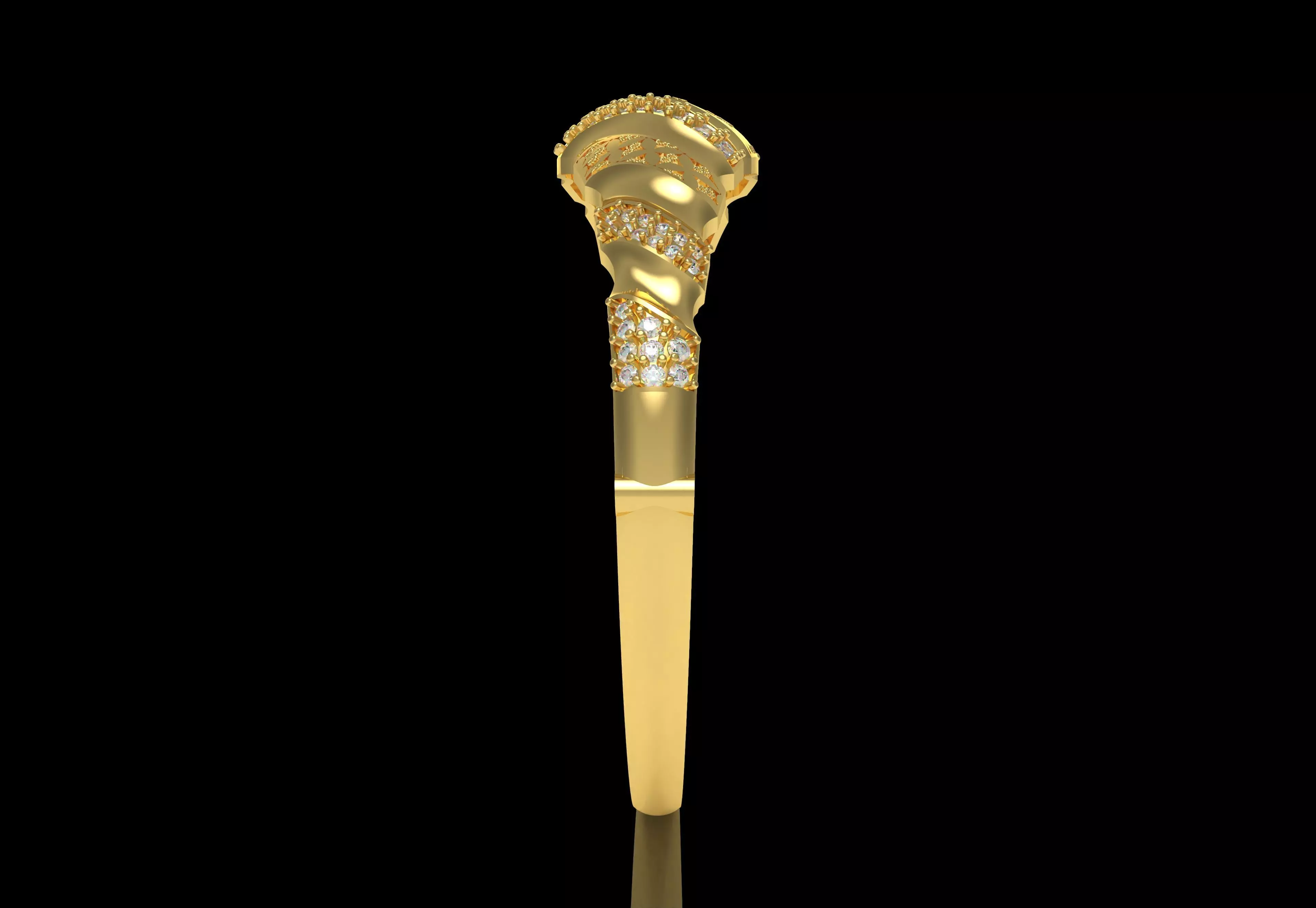 Art Deco Bracelet 45 3D print model_3