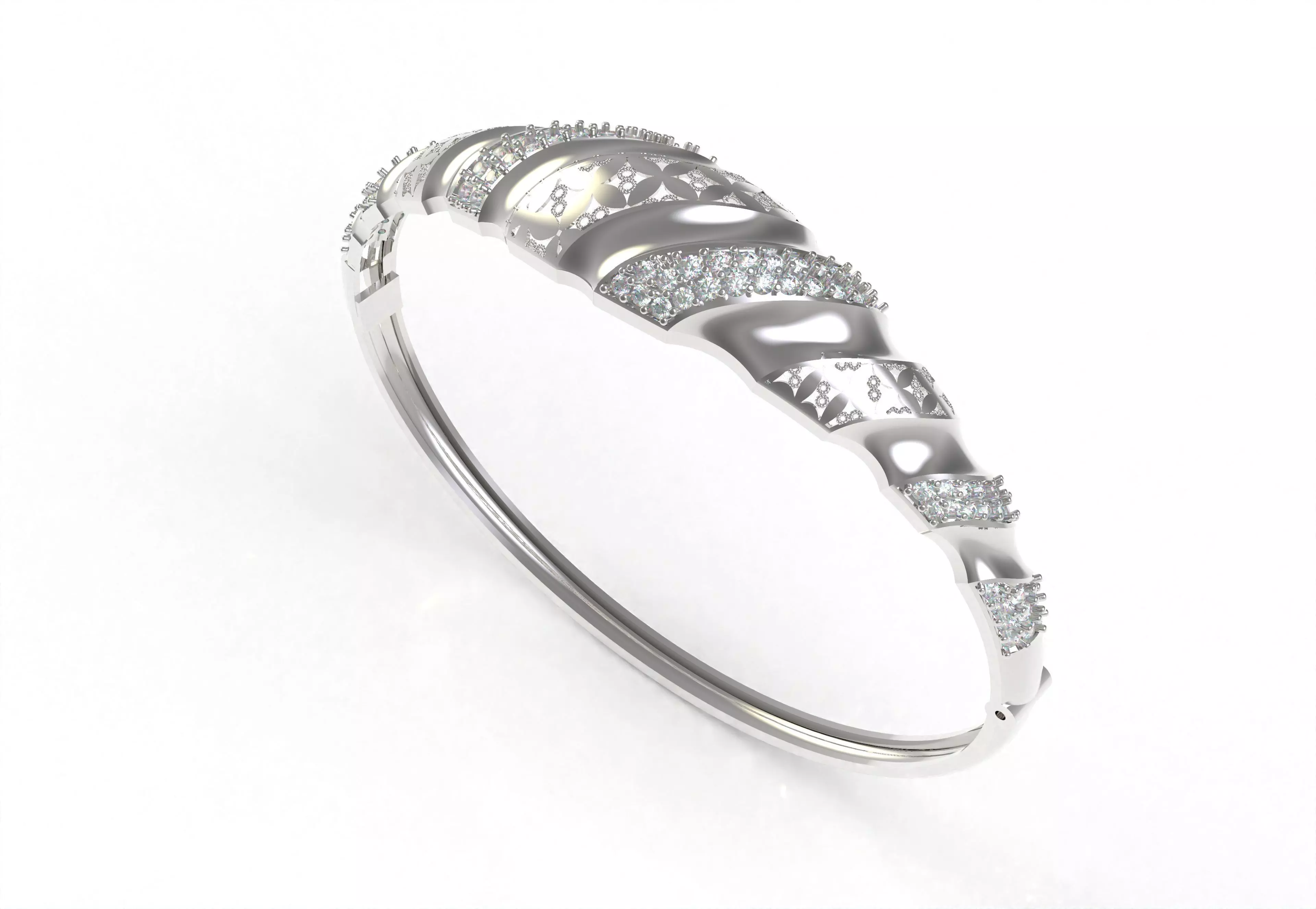 Art Deco Bracelet 45 3D print model_7