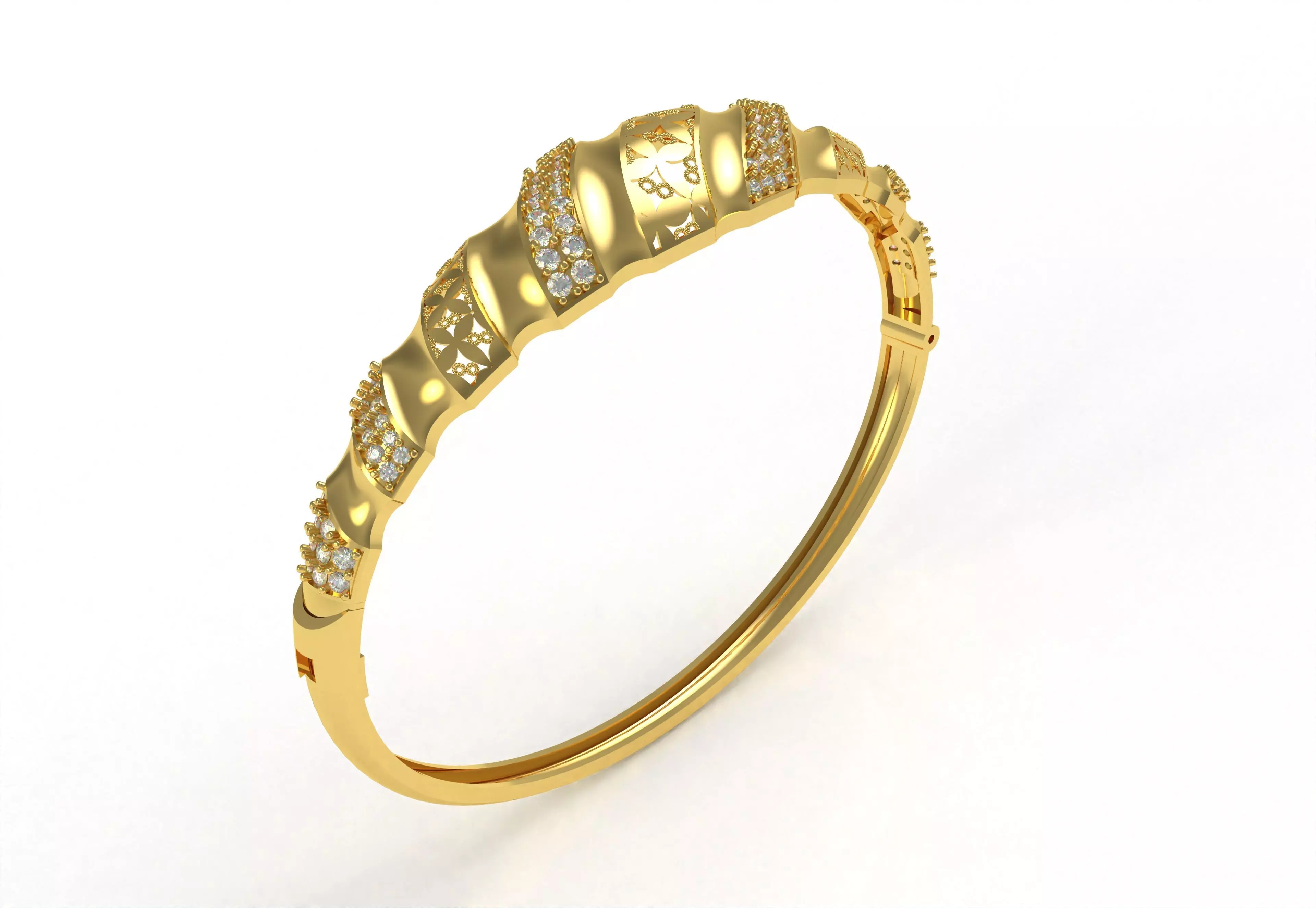 Art Deco Bracelet 45 3D print model_26