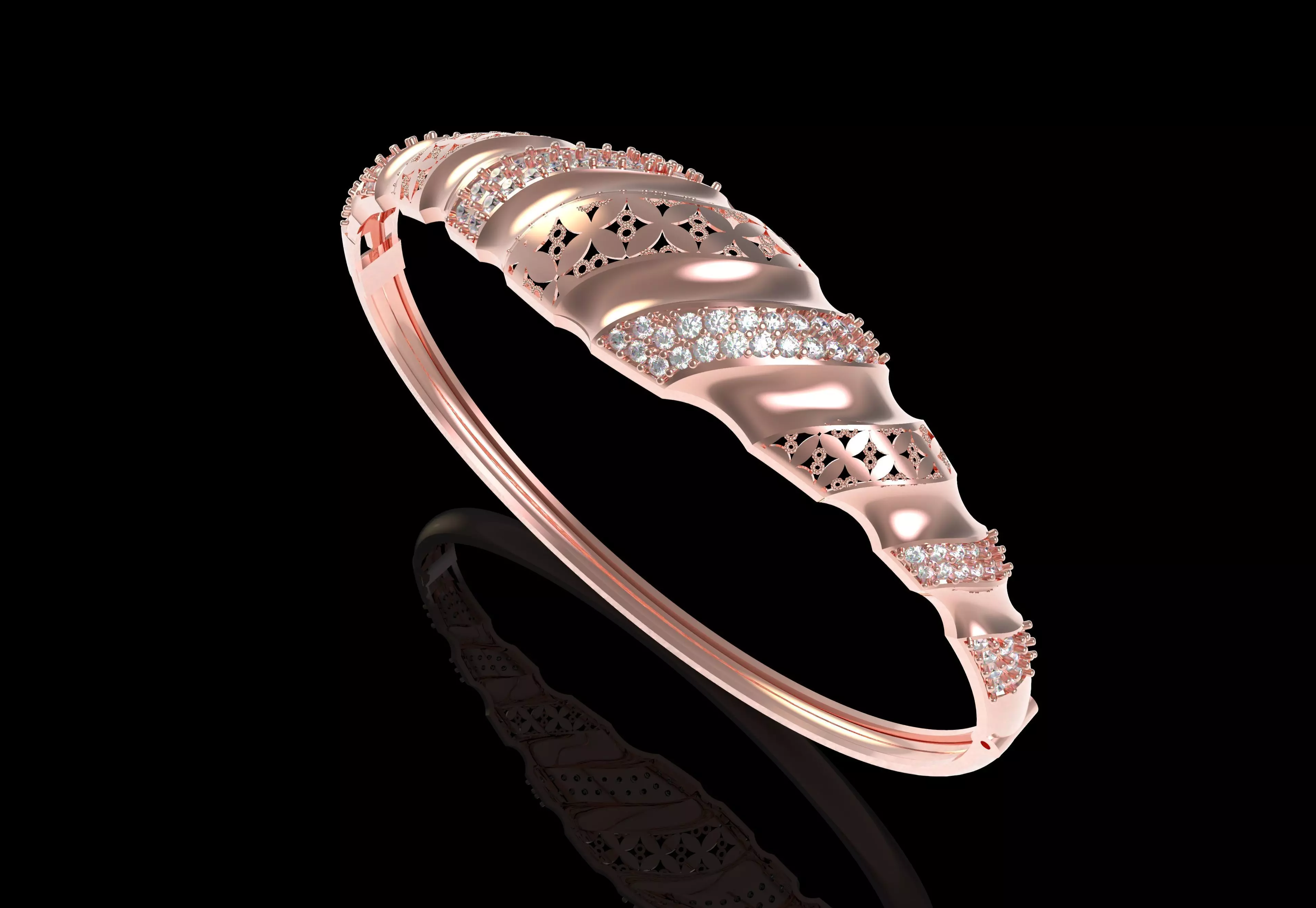 Art Deco Bracelet 45 3D print model_23