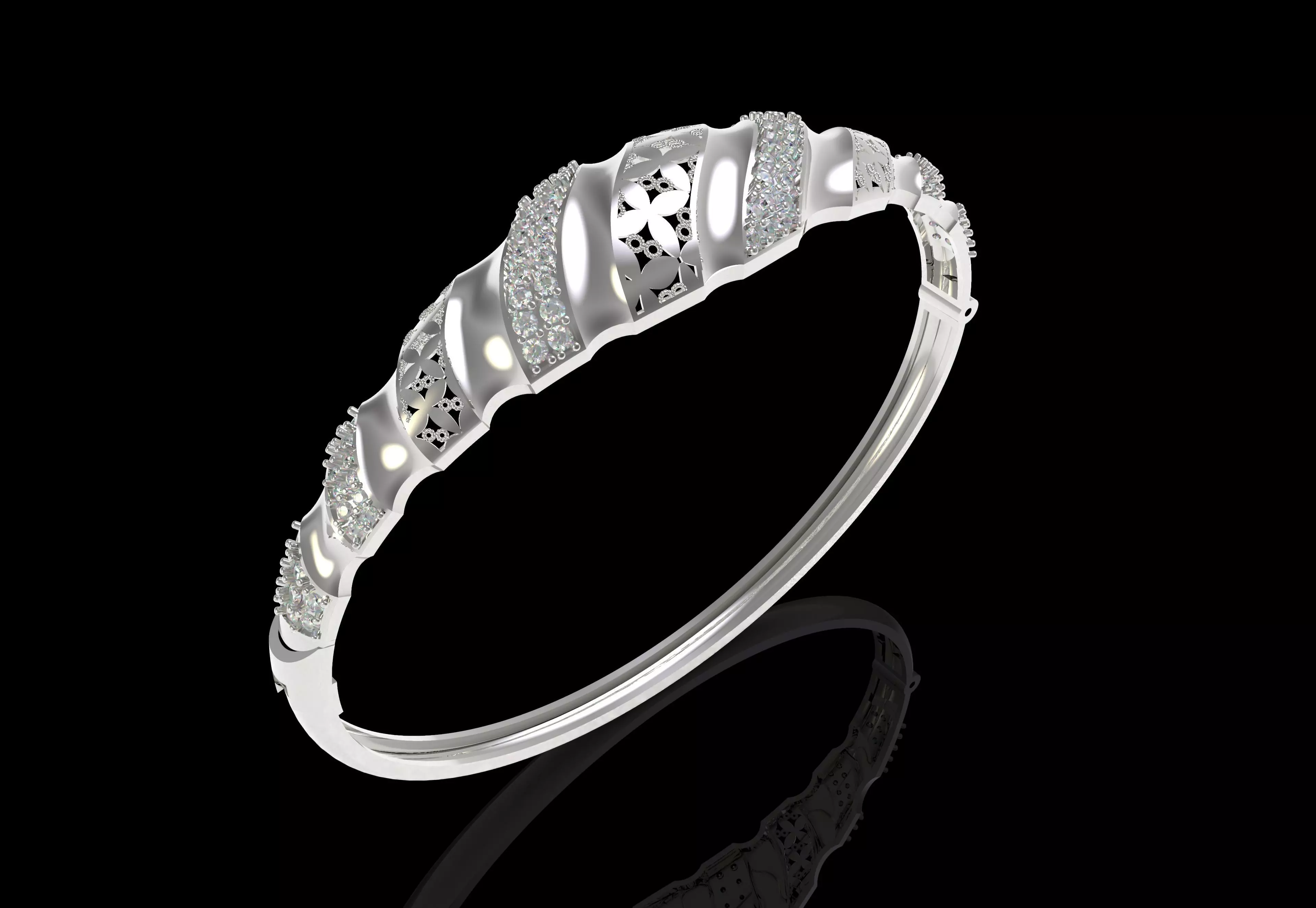 Art Deco Bracelet 45 3D print model_12