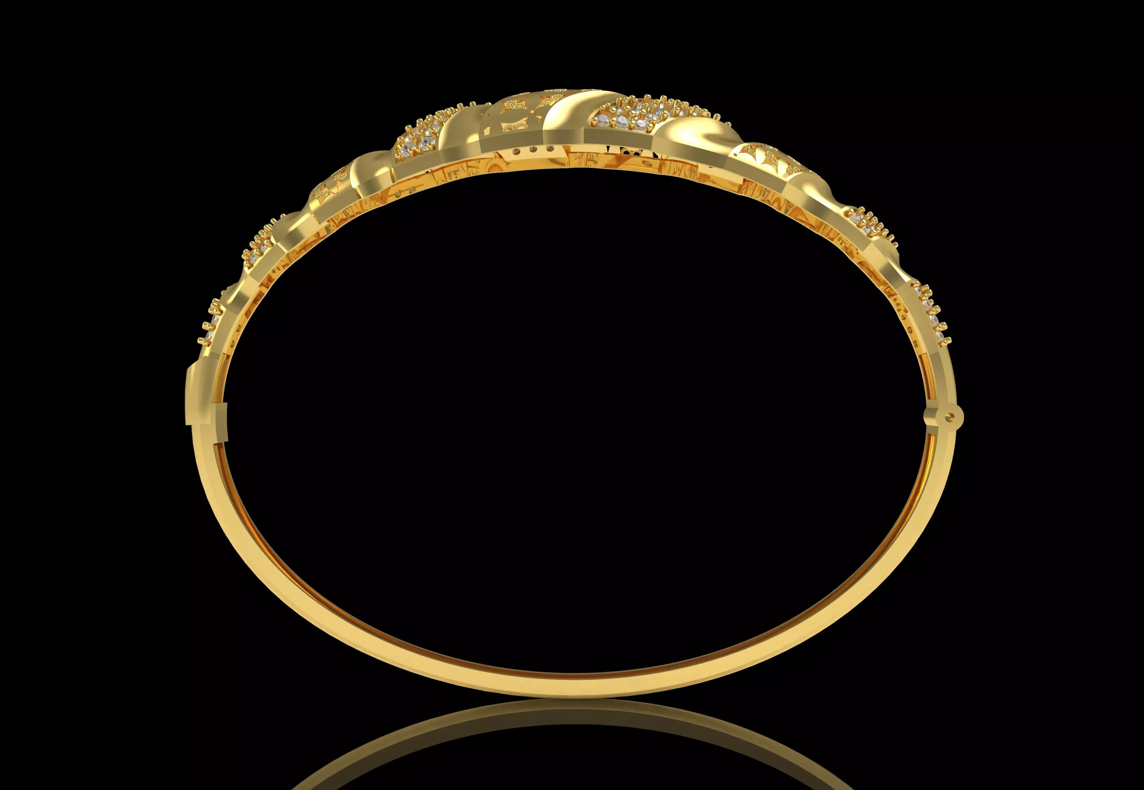 Art Deco Bracelet 45 3D print model_4