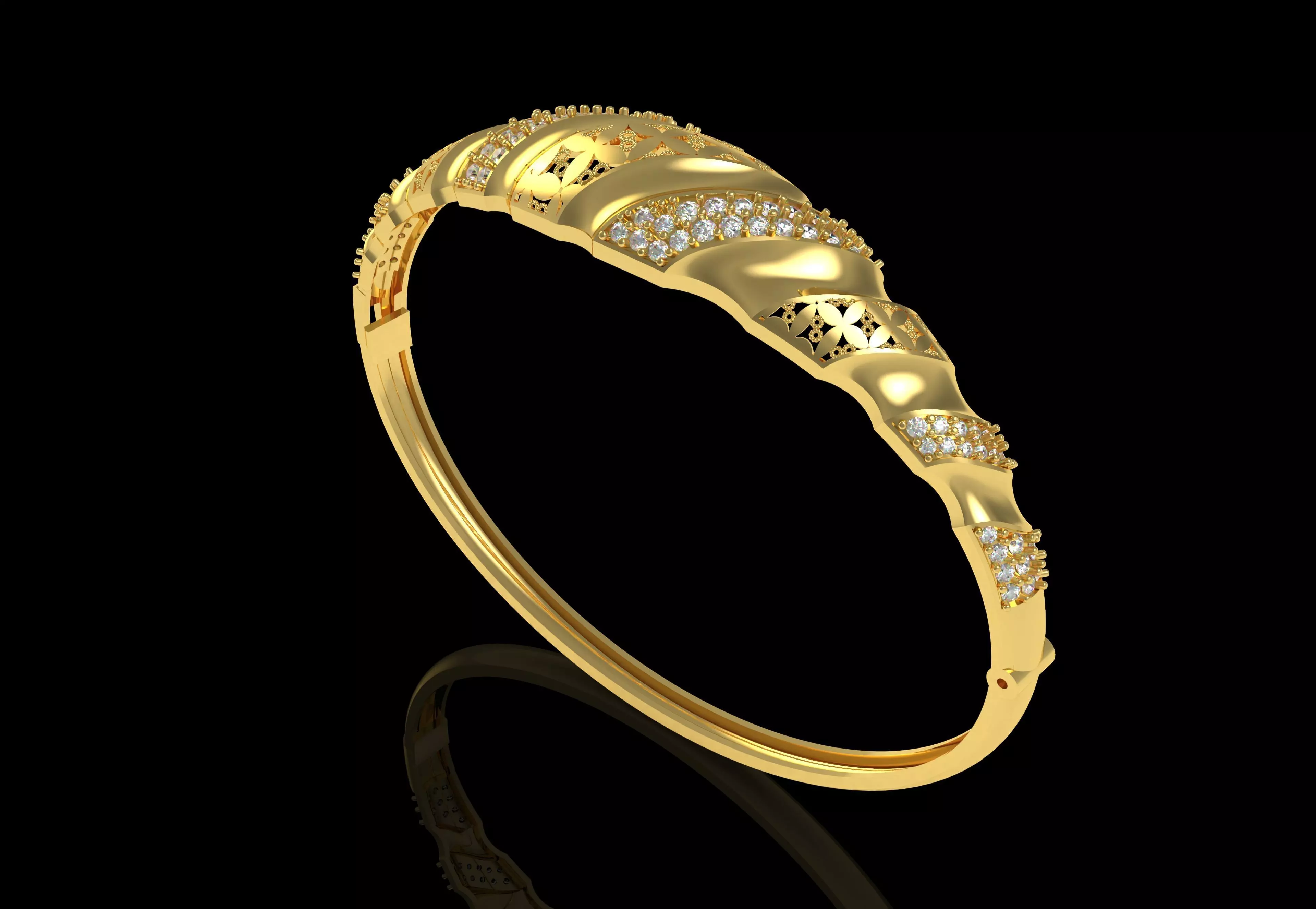 Art Deco Bracelet 45 3D print model_0