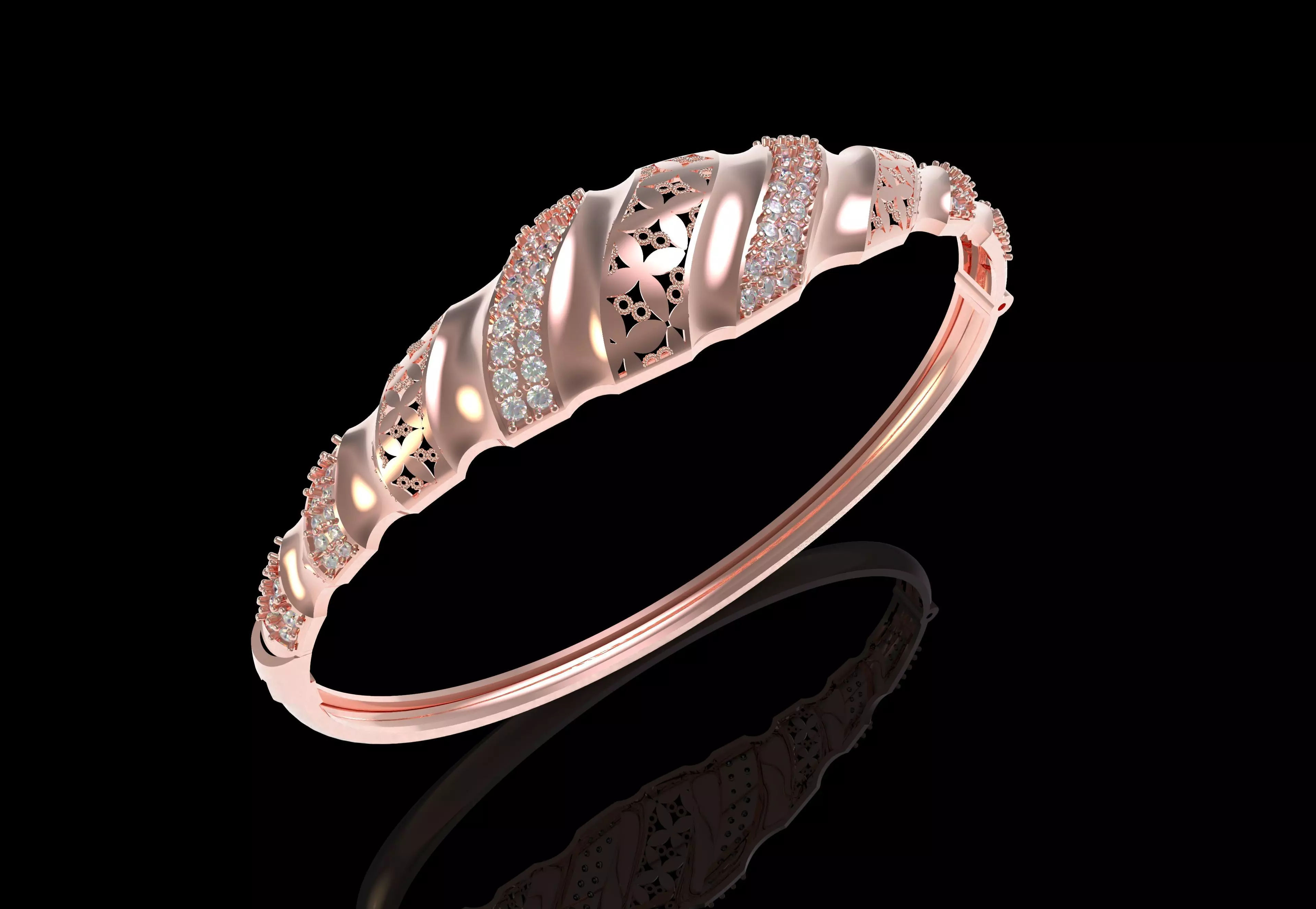 Art Deco Bracelet 45 3D print model_22