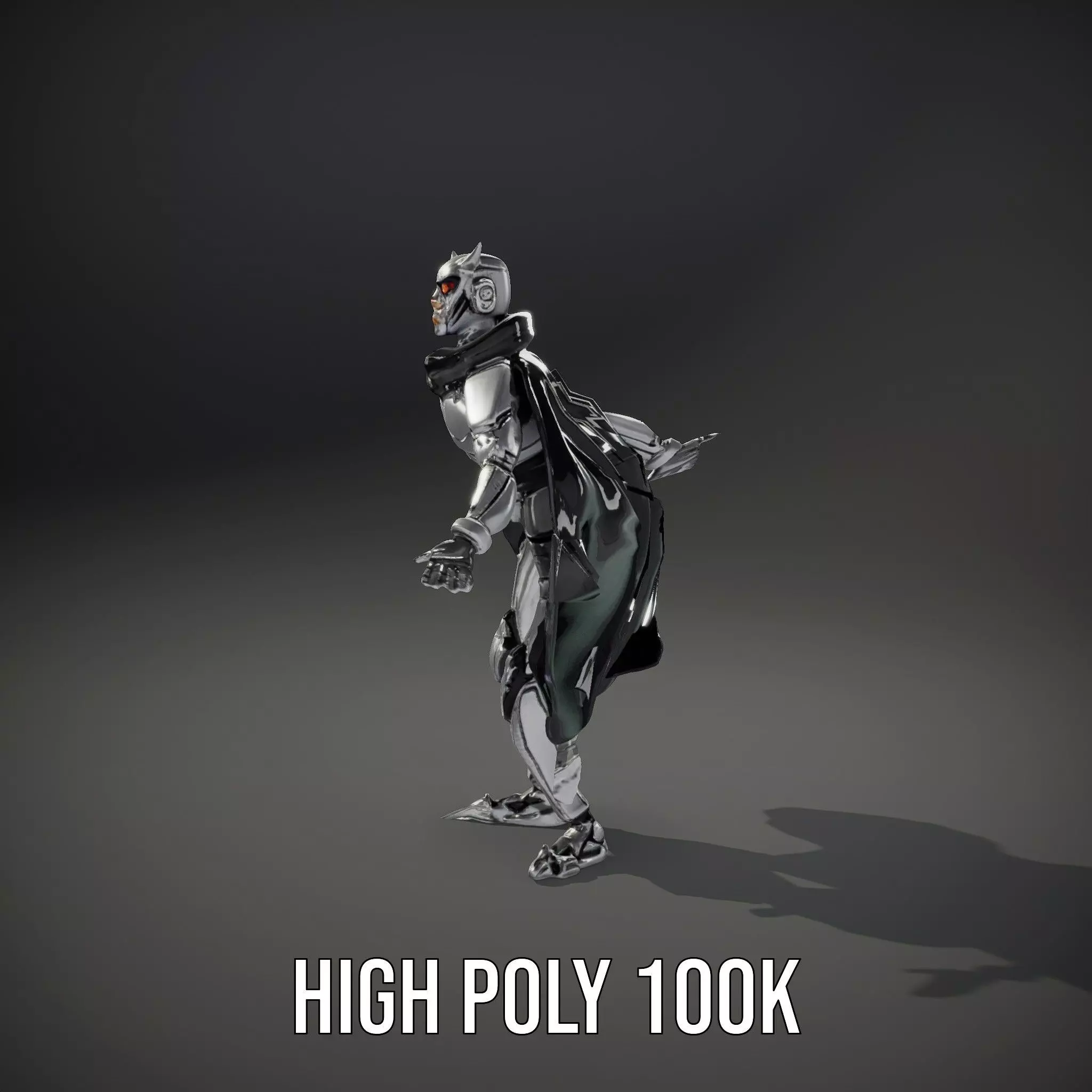Futuristic Robot Cape model pack Low-poly 3D model_18
